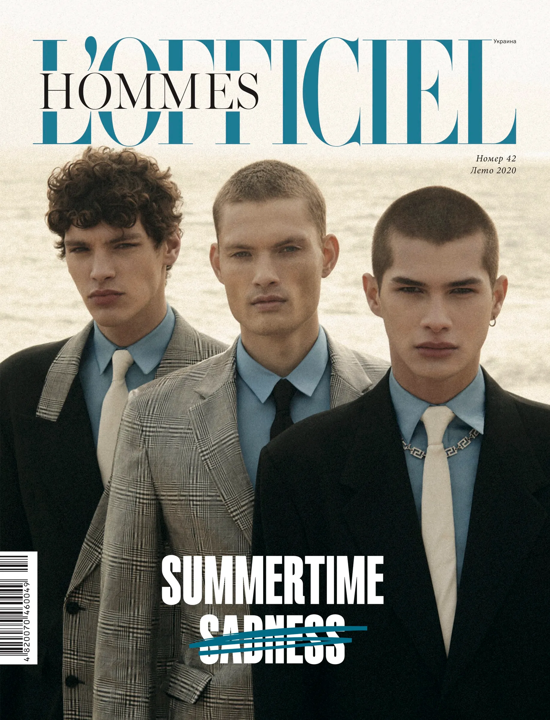 L'Officiel Hommes Ukraine — 'Summertime' cover, No. 42. Fashion photography by Victor Santiago.