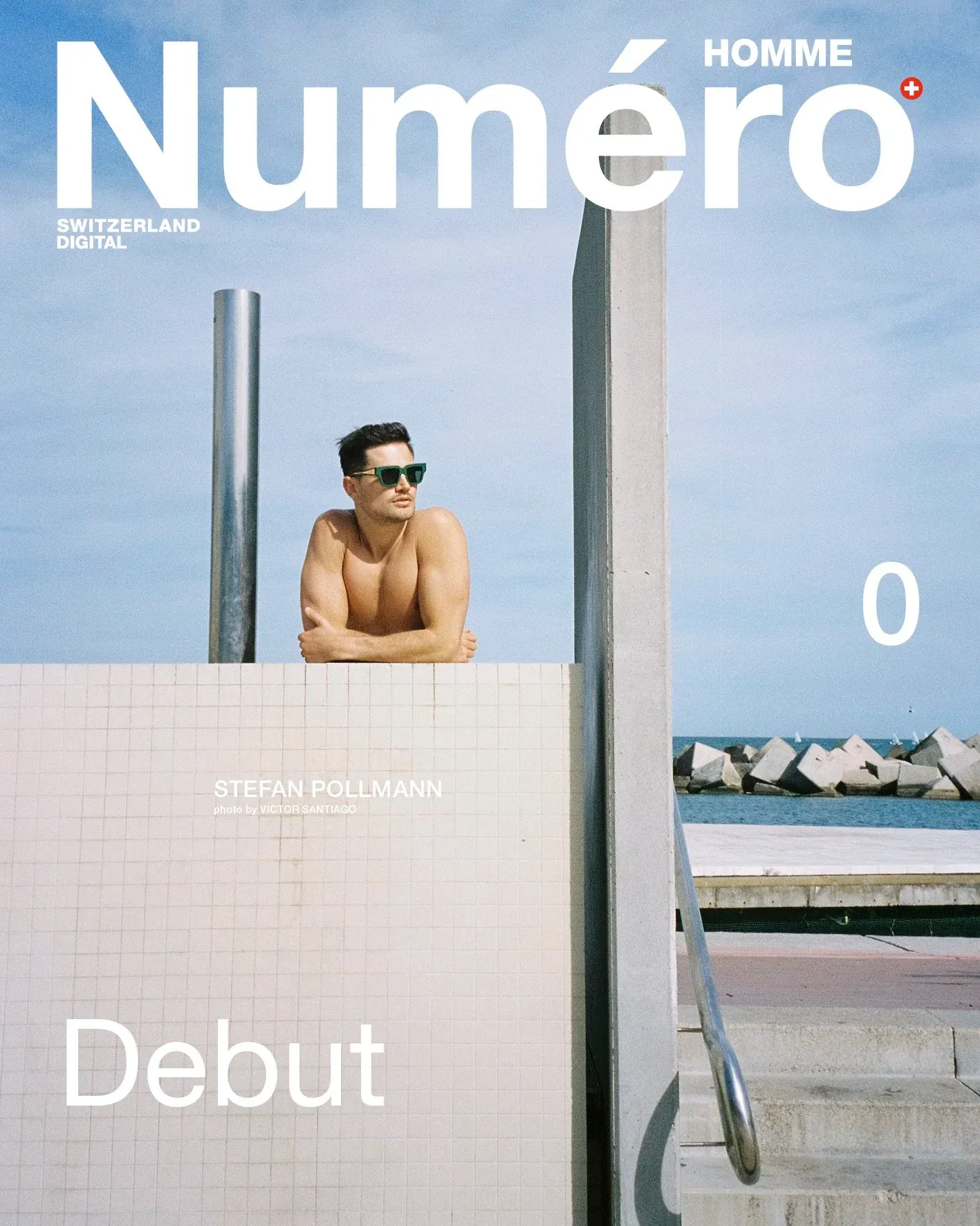 Numero Homme Switzerland — digital cover. Fashion photography by Victor Santiago.